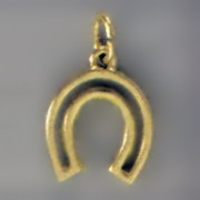 Anhänger Hufeisen in echt Sterling-Silber 925 oder Gold, Charm, Ketten- oder Bettelarmband-Anhänger