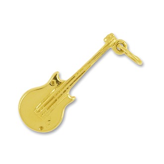 Anhänger E-Gitarrre in echt Sterling-Silber 925 oder Gold, Charm, Ketten- oder Bettelarmband-Anhänger