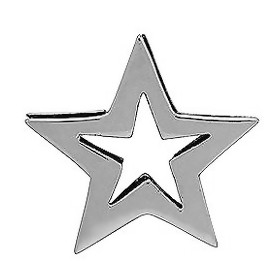 Anhänger Stern in echt Sterling-Silber oder Gold, Charm, Ketten- oder Bettelarmband-Anhänger