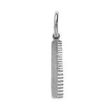 Anhänger Kamm in echt Sterling-Silber 925 oder Gelbgold, Charm, Ketten- oder Bettelarmband-Anhänger