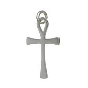 Anhänger Anch, Ankh, ägyptisches, koptisches Kreuz, Henkelkreuz in echt Sterling-Silber 925 oder Gold, Ketten- oder Schlüssel-Anhänger