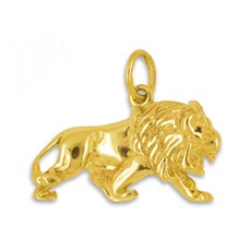 Anhänger Löwe in echt Sterling-Silber 925 oder Gold, Charm, Ketten- oder Bettelarmband-Anhänger
