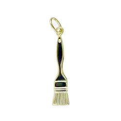Anhänger Malerpinsel in echt Sterling-Silber 925 oder Gold, Ketten- oder Schlüssel-Anhänger