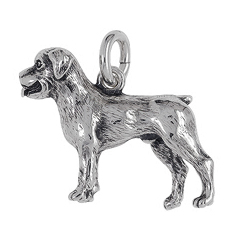 Anhänger Rottweiler, Hunde, Charms in Silber & Gold