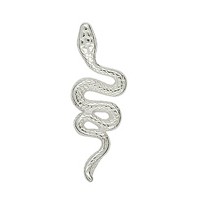 Anhänger Schlange in echt Sterling-Silber 925 oder Gelbgold, Charm, Ketten- oder Bettelarmband-Anhänger