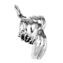 Anhänger Wanderschuh in echt Sterling-Silber 925 oder Gold, Ketten- oder Schlüssel-Anhänger