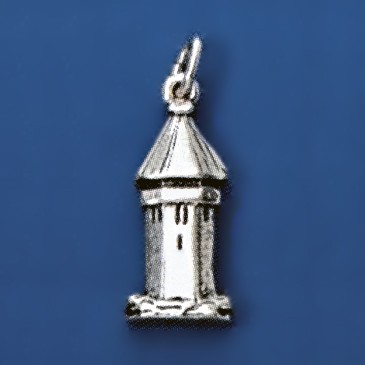 Anhänger Luzerner Turm in echt Sterling-Silber 925 oder Gold, Charm, Ketten- oder Bettelarmband-Anhänger