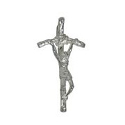 Anhänger Papstkreuz in echt Sterling-Silber 925, Ketten- oder Schlüssel-Anhänger
