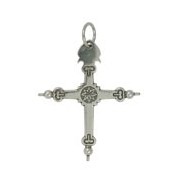 Anhänger Savoyer Kreuz, Croix Jeannette de Savoie in echt Sterling-Silber 925, Ketten- oder Schlüssel-Anhänger