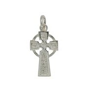 Anhänger Keltenkreuz, irisches Kreuz in echt Sterling-Silber 925 oder Gold, Charm, Ketten- oder Bettelarmband-Anhänger