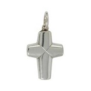 Anhänger Kreuz in echt Sterling-Silber 925 oder Gelbgold 333 oder 585, Charm, Ketten- oder Bettelarmband-Anhänger
