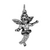 Anhänger Engel in echt Sterling-Silber 925 oder Gold, Charm, Ketten- oder Bettelarmband-Anhänger