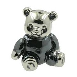 Zierfigur Teddybär echt Sterling-Silber 925, Standmodell
