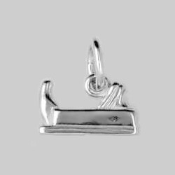 Anhänger, Charm Hobel in echt Sterling-Silber 925 oder Gold, Ketten- oder Bettelarmband-Anhänger