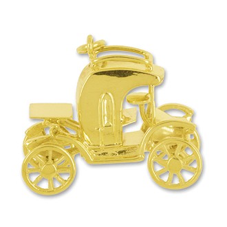Anhänger Oldtimer in echt Gold, Charm, Ketten- oder Bettelarmband-Anhänger