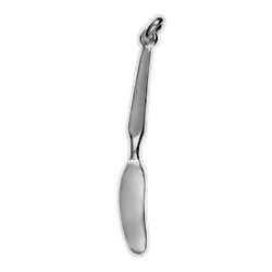Anhänger Messer in echt Sterling-Silber 925 oder Gold, Ketten- oder Schlüssel-Anhänger