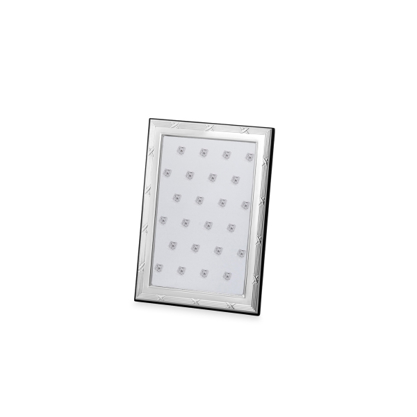 Fotorahmen in echt Sterling-Silber 925, 10 x 15 cm, Kreuzband