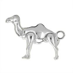 Anhänger Kamel, Dromedar in echt Sterling-Silber 925 beweglich, Ketten- oder Schlüssel-Anhänger