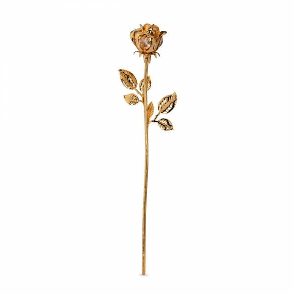 Rose goldfarben versilbert mit österreichischem Kristallglas