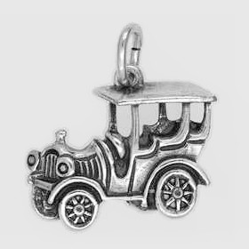 Anhänger Oldtimer echt Sterling-Silber 925 oder Gold, Charm, Ketten- oder Bettelarmband-Anhänger