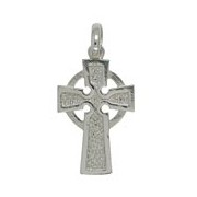Anhänger Keltenkreuz, irisches Hochkreuz, Celtic Cross in echt Sterling-Silber 925 oder Gold, Ketten- oder Schlüssel-Anhänger