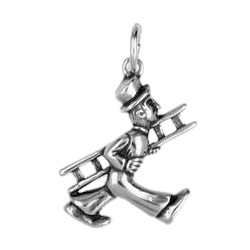 Anhänger Schornsteinfeger, Charms in Silber und Gold