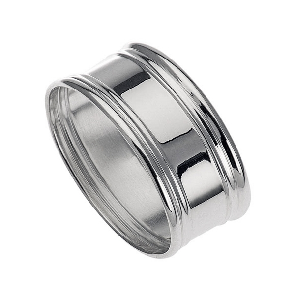 Serviettenring in echt Sterling-Silber 925 mit Fadenmuster