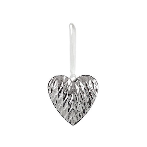 Herzanhänger in echt Edelstahl Diamant