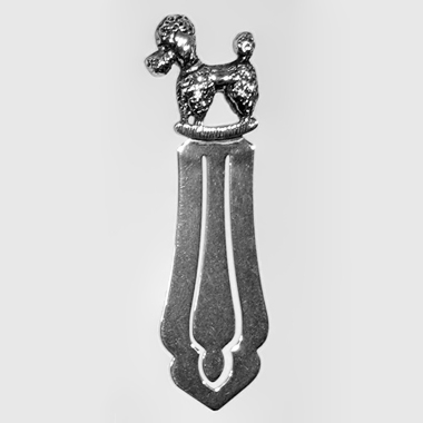 Lesezeichen Pudel in echt Silber 835