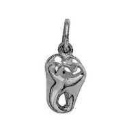 Anhänger Zahn in echt Sterling-Silber 925 oder Gold, Charm, Ketten- oder Bettelarmband-Anhänger