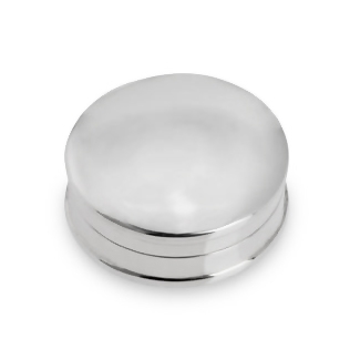 Pillendose in echt Sterling-Silber 925 rund, glatt, Durchmesser: 2,8 cm