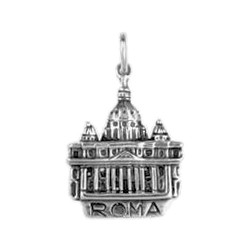 Anhänger Rom, Petersdom in echt Sterling-Silber 925 oder Gold, Ketten- oder Schlüssel-Anhänger