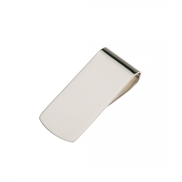 Geldscheinklammer in echt Sterling-Silber 925, glatt