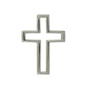 Anhänger Stabkreuz in echt Silber 925, Ketten- oder Schlüssel-Anhänger