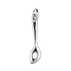 Anhänger Kochlöffel in echt Sterling-Silber 925 oder Gold, Charm, Ketten- oder Bettelarmband-Anhänger
