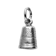 Anhänger Fingerhut in echt Sterling-Silber 925 oder Gold, Charm, Ketten- oder Bettelarmband-Anhänger