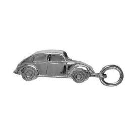 KFZ Käfer Anhänger in echt Sterling-Silber 925 oder Gold, Charm, Ketten- oder Bettelarmband-Anhänger