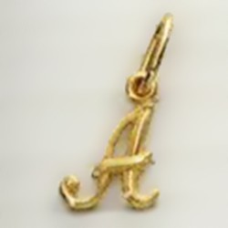 Anhänger Buchstabe "A" in echt Gelbgold 333, Charm, Ketten- oder Bettelarmband-Anhänger