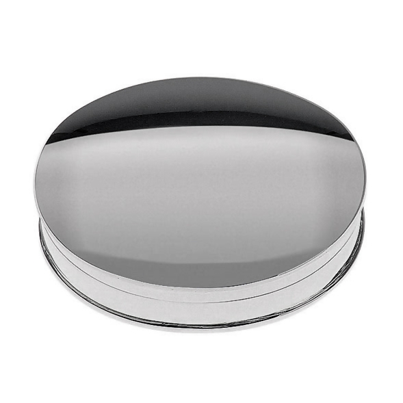 Pillendose in echt Sterling-Silber 925 oval, glatt, hochglanzpoliert