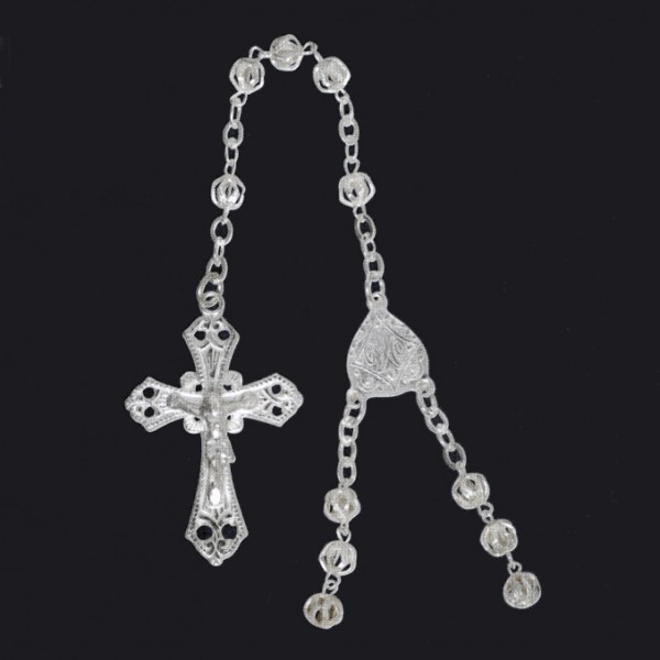 Rosenkranz in echt Sterling-Silber 925