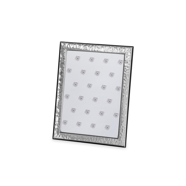 Fotorahmen in echt Sterling-Silber 925, 13 x 18 cm, gehämmert, schmal