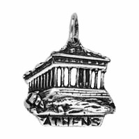Anhänger Athen, Akropolis in echt Sterling-Silber 925 oder Gold, Ketten- oder Schlüssel-Anhänger