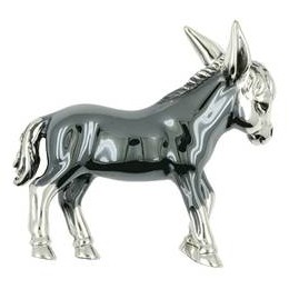 Zierfigur Esel in echt Sterling-Silber, Standmodell