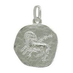Anhänger Widder, Tierkreiszeichen in echt Sterling-Silber 925 oder Gelbgold, Charm, Ketten- oder Bettelarmband-Anhänger