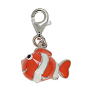 Anhänger Fische: Piranhas, Charms in echt Sterling-Silber 925