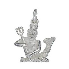 Anhänger Wassermann, Tierkreiszeichen in echt Sterling-Silber 925 oder Gelbgold, Ketten- oder Schlüssel-Anhänger