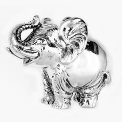 Anhänger Afrikanischer Elefant in echt Sterling-Silber oder Gold, Kettenanhänger oder Schlüssel-Anhänger 
