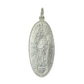 Anhänger Heilige Apollonia von Alexandria in echt Sterling-Silber 925 oder Gold, Ketten- oder Schlüssel-Anhänger
