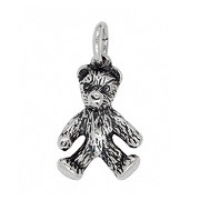 Anhänger Teddybär in echt Sterling-Silber 925 oder Gold, Charm, Ketten- oder Bettelarmband-Anhänger