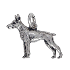 Anhänger Dobermänner, Charms in Silber & Gold